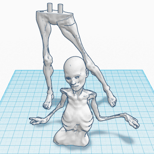 3D filed file for OOAK doll