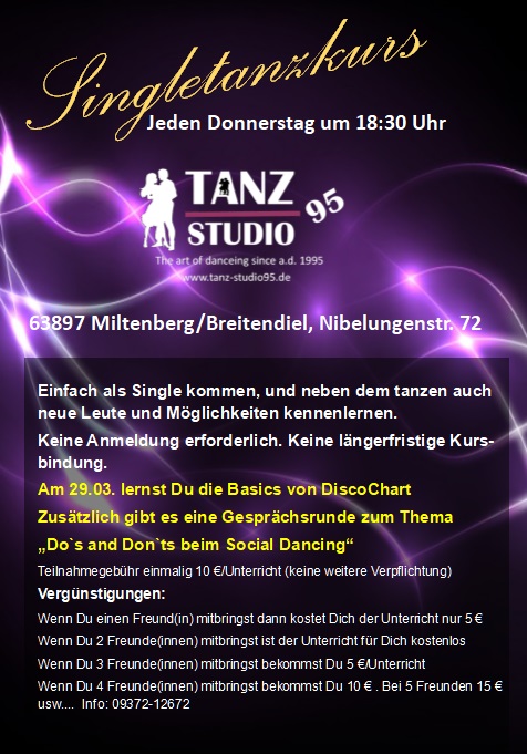 Tanzkurs singles aschaffenburg