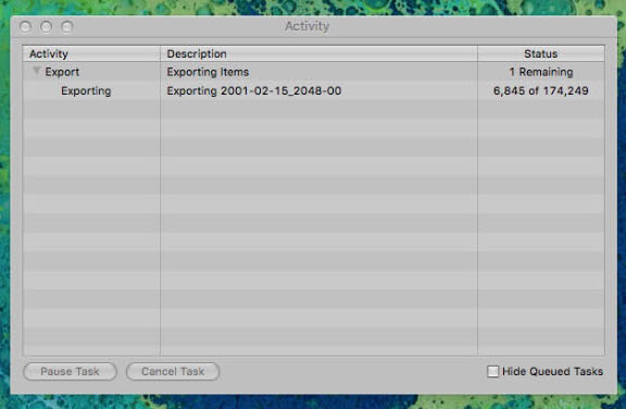 Exporting over 174,000 photos from Aperture took three days.
