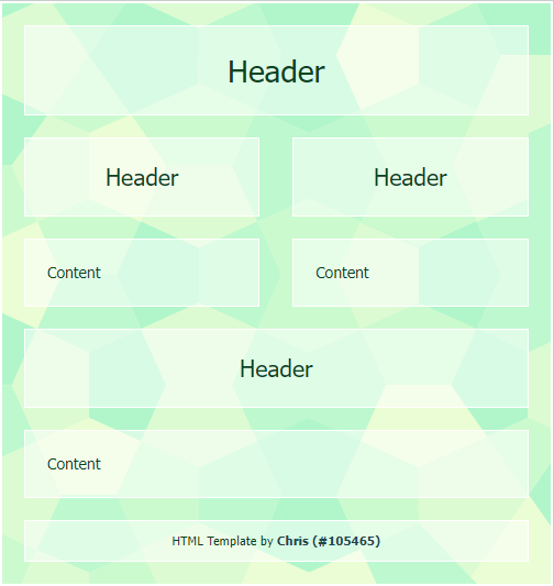 Green Pentagons Template Preview