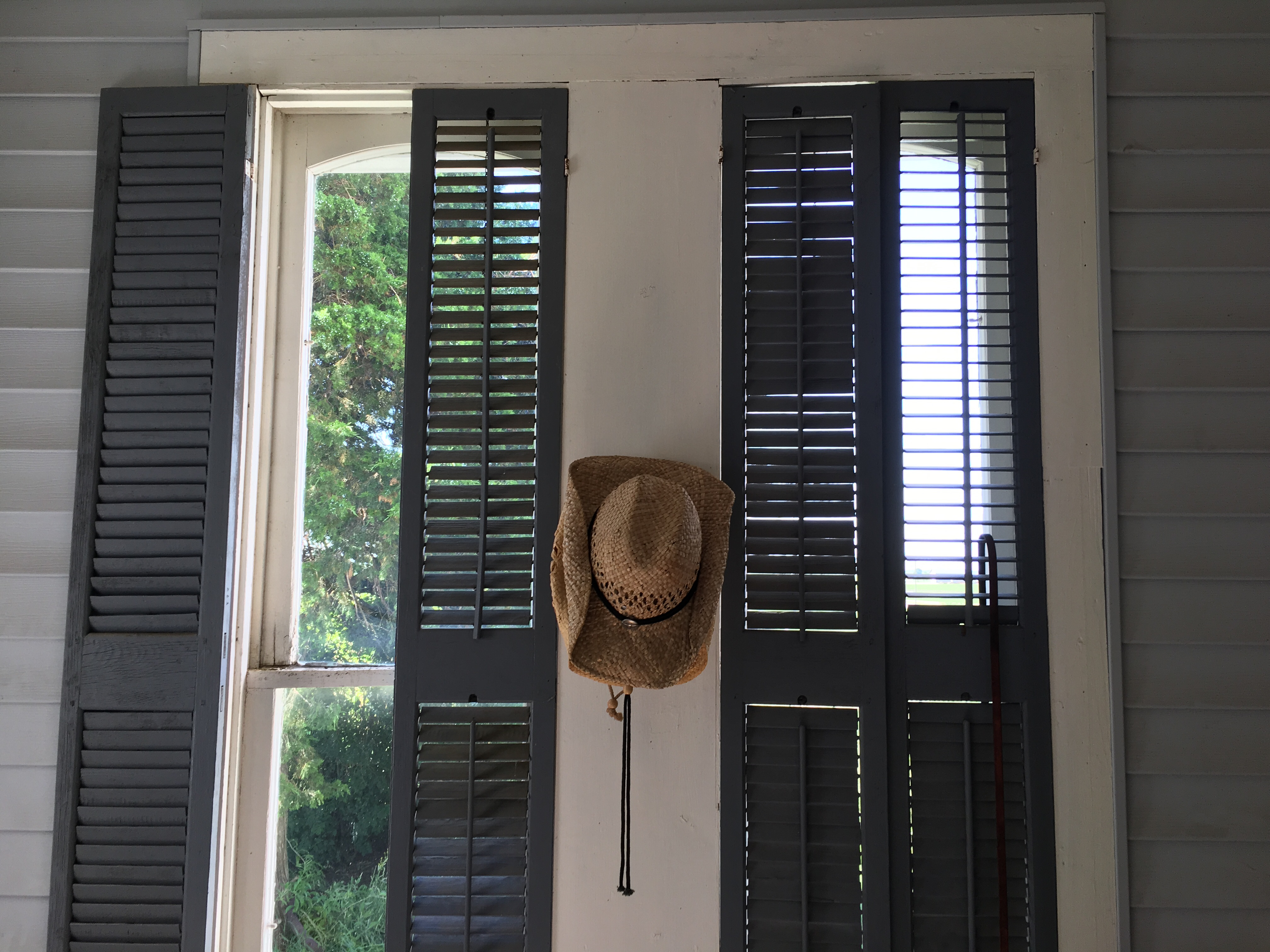 Shutters on Porch