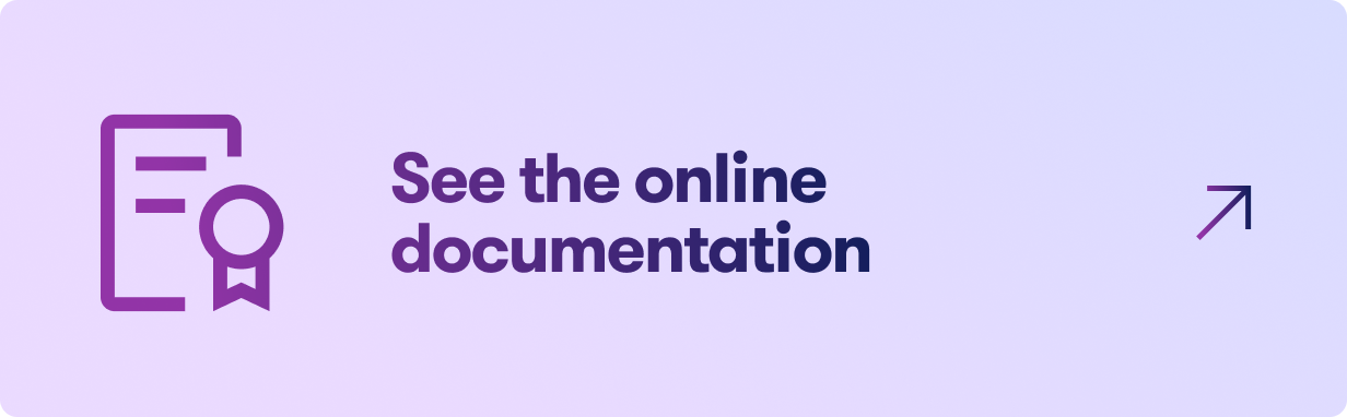 Online documentation