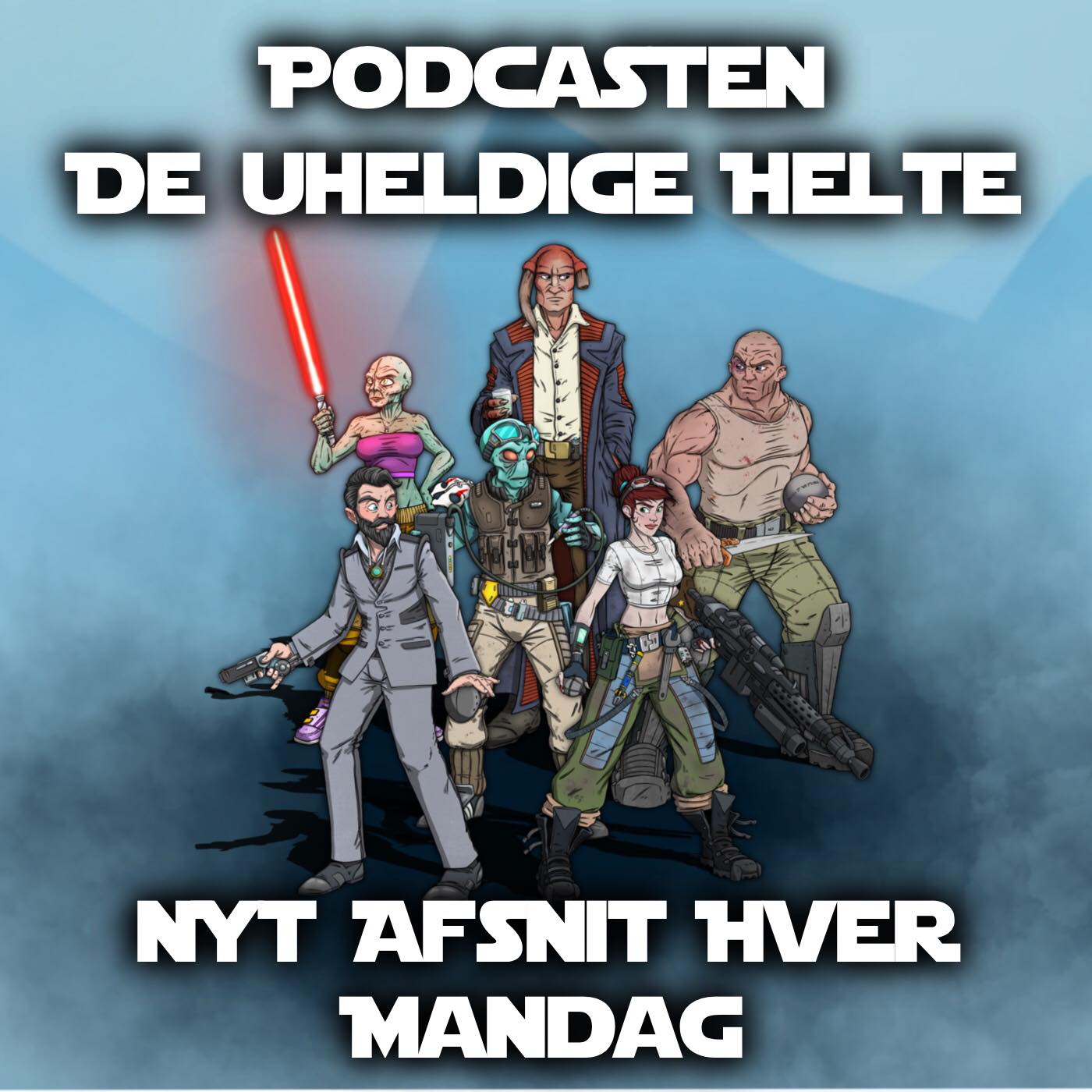 Podcasten De Uheldige Helte artwork