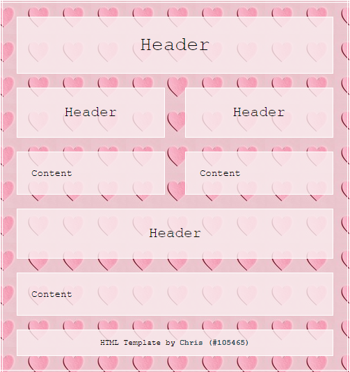 Hearts Template Preview