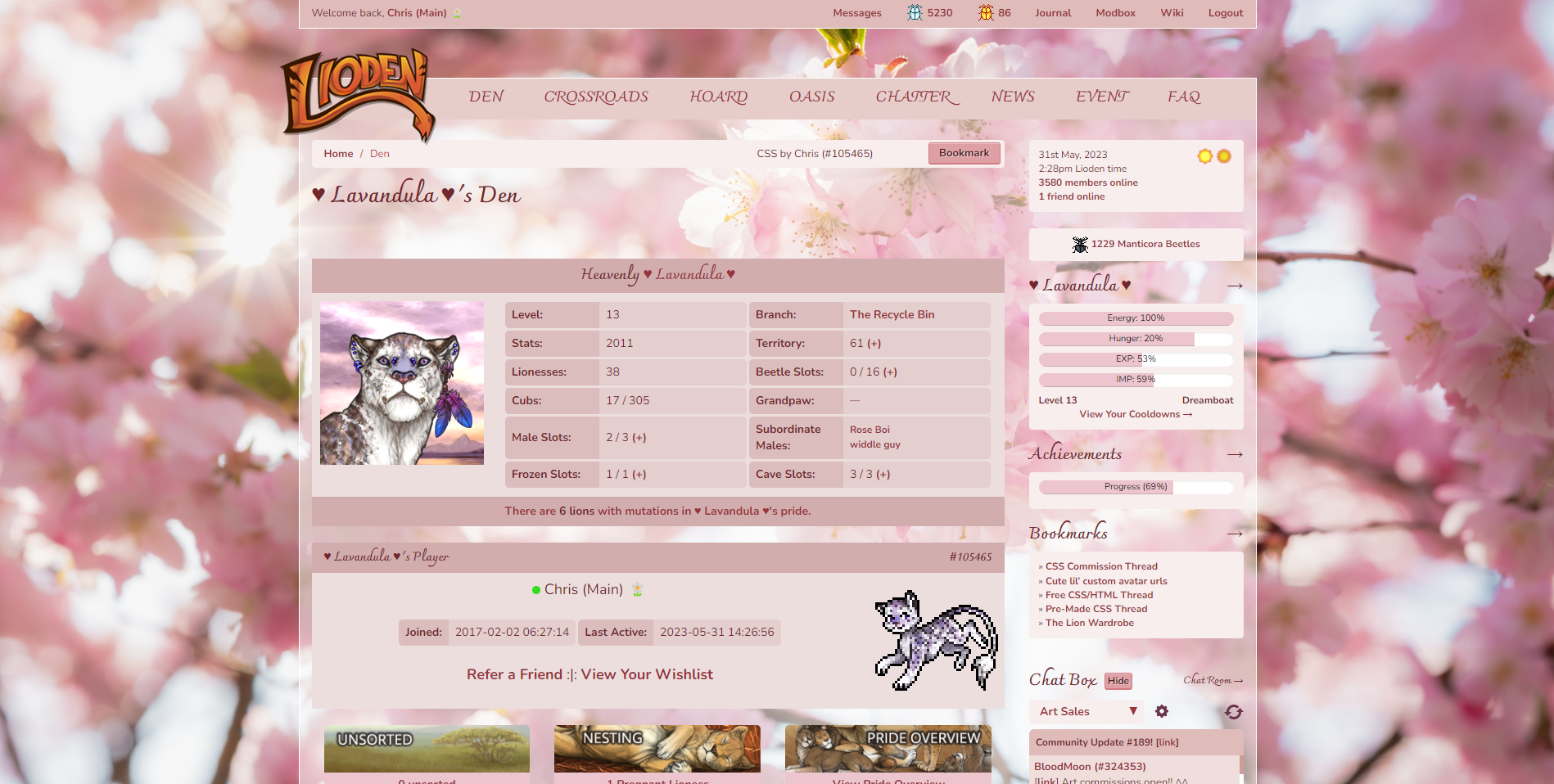 Cherry Blossoms Layout Preview