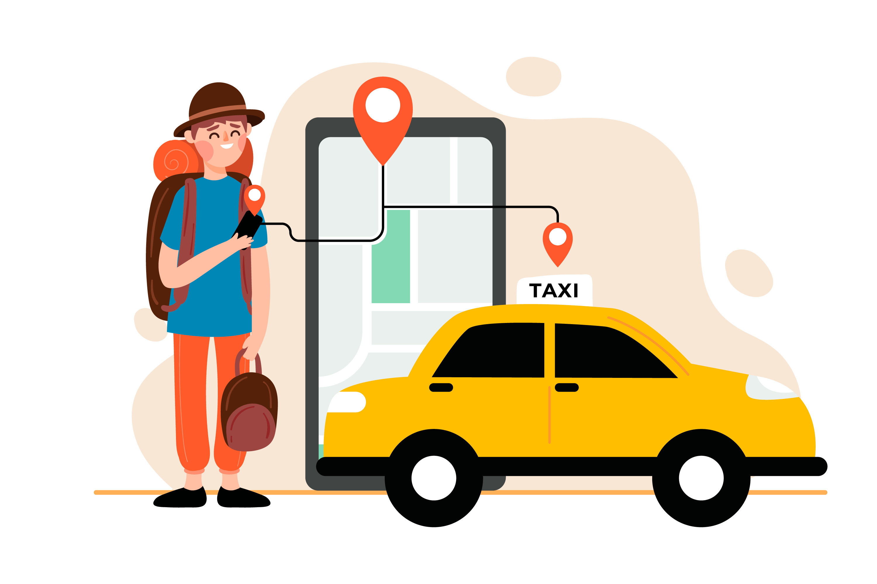 How do a Taxi Booking and Ride Sharing App Work