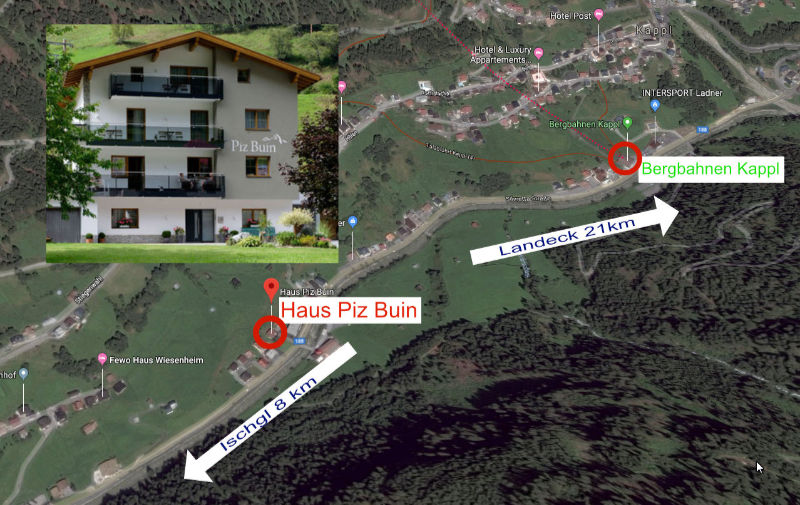 Plan of the house Piz Buin