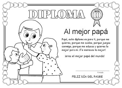 Diploma Día del Padre