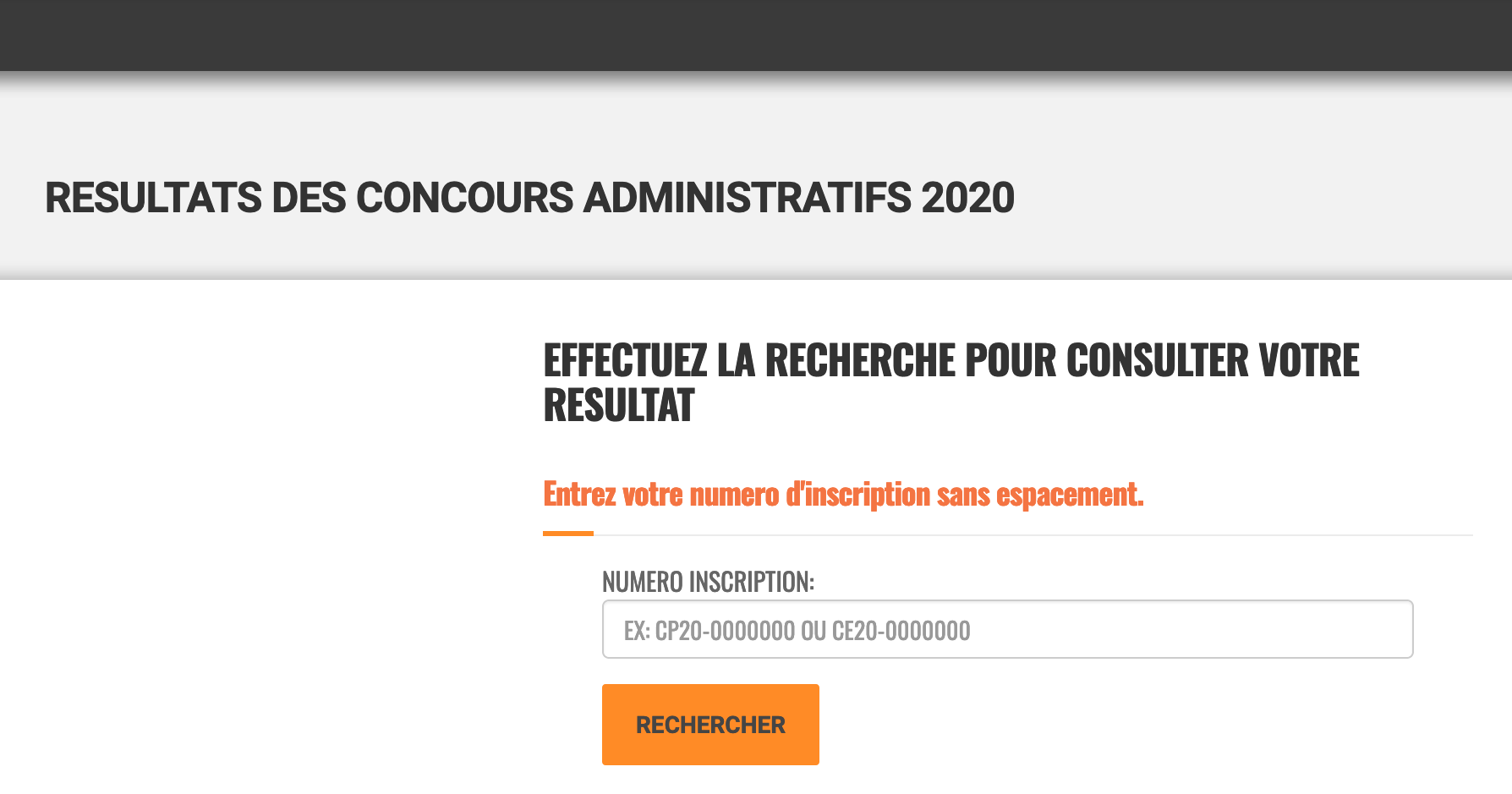 Résultats des Concours Administratifs 2021-2022 ci cote d'ivoire www.fonctionpublique.egouv.ci