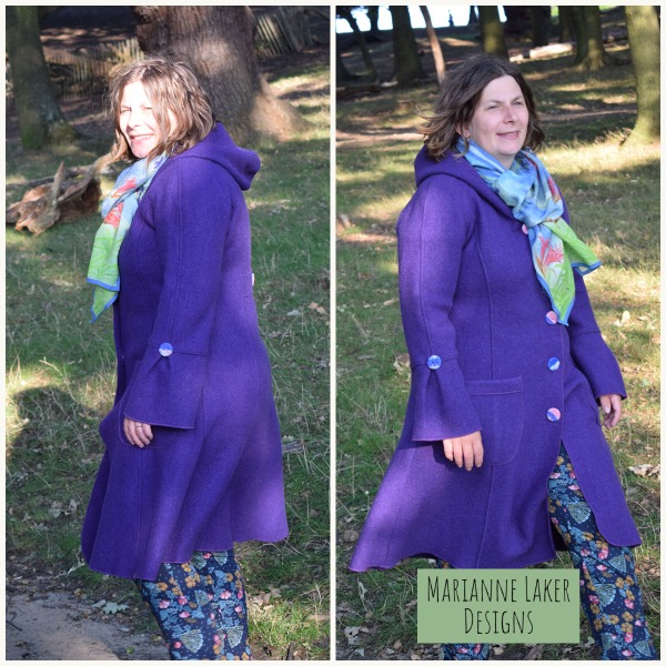 Cardigan Coat Purple