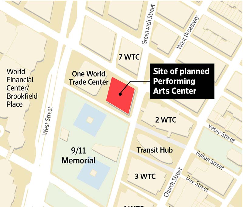 New plan, again, for wtc performing-arts center
