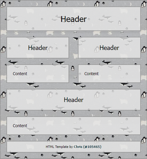 Arctic Animals Template Preview