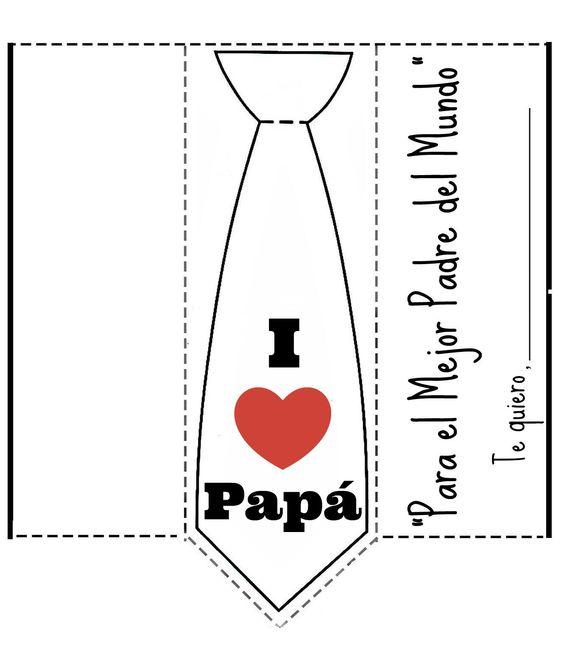 Corbata tarjeta Día del Padre