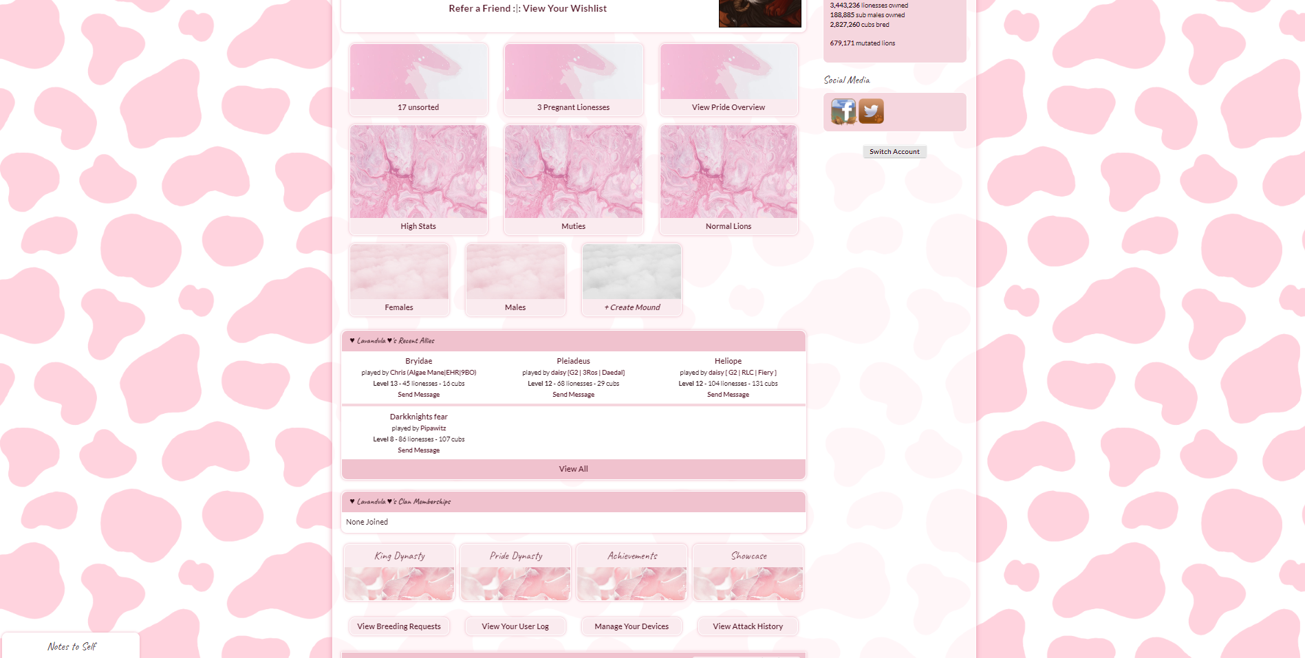 Pink Cow Layout Preview Bottom