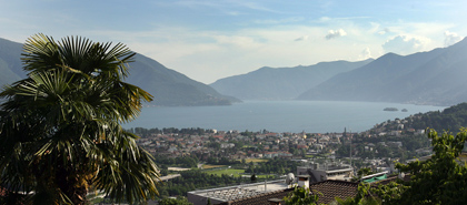 Blick auf Ascona und den Lago Maggiore