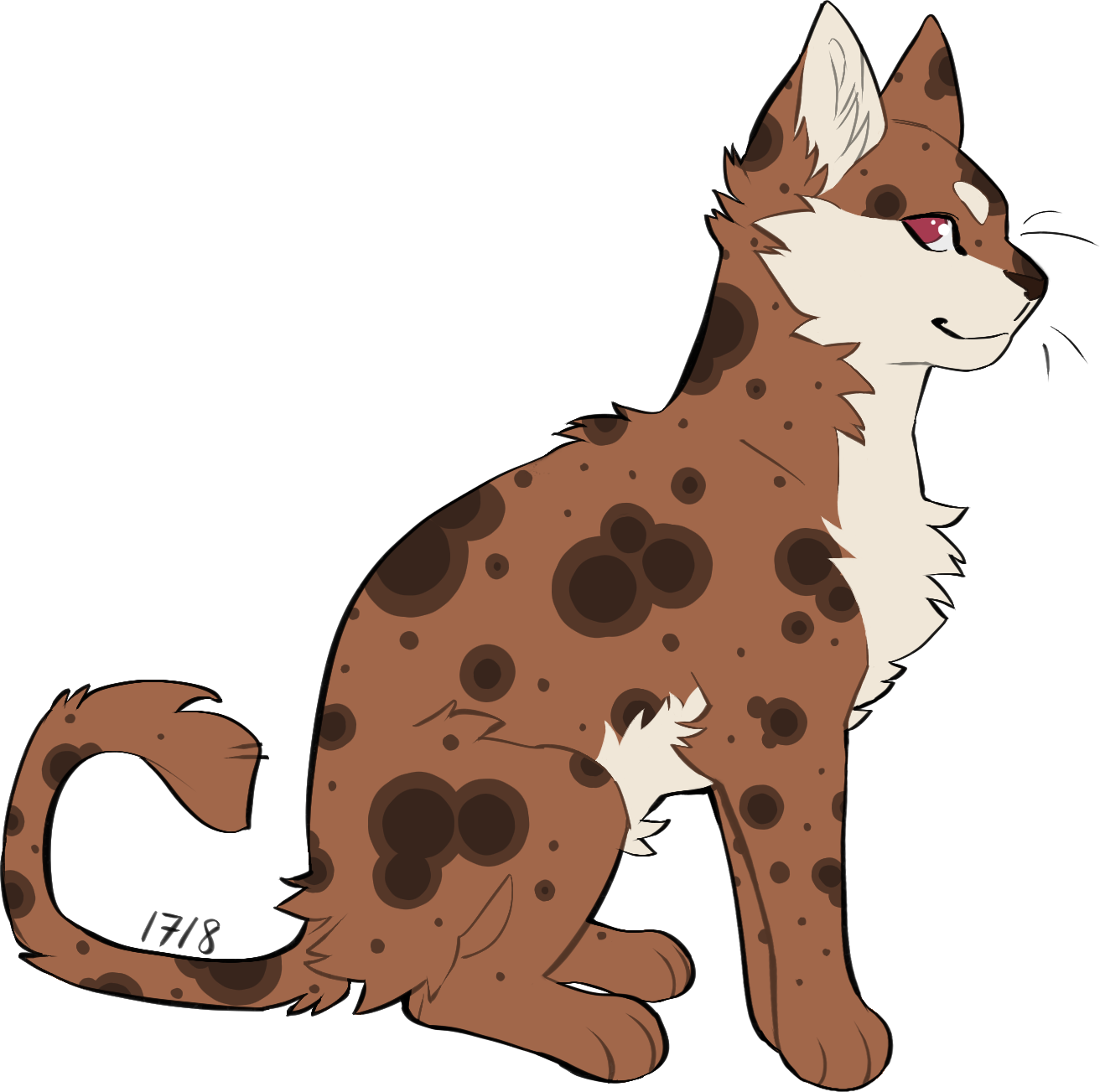brown spotted cat adopt