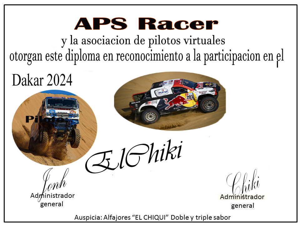 Participacion Dakar 2024 Yo